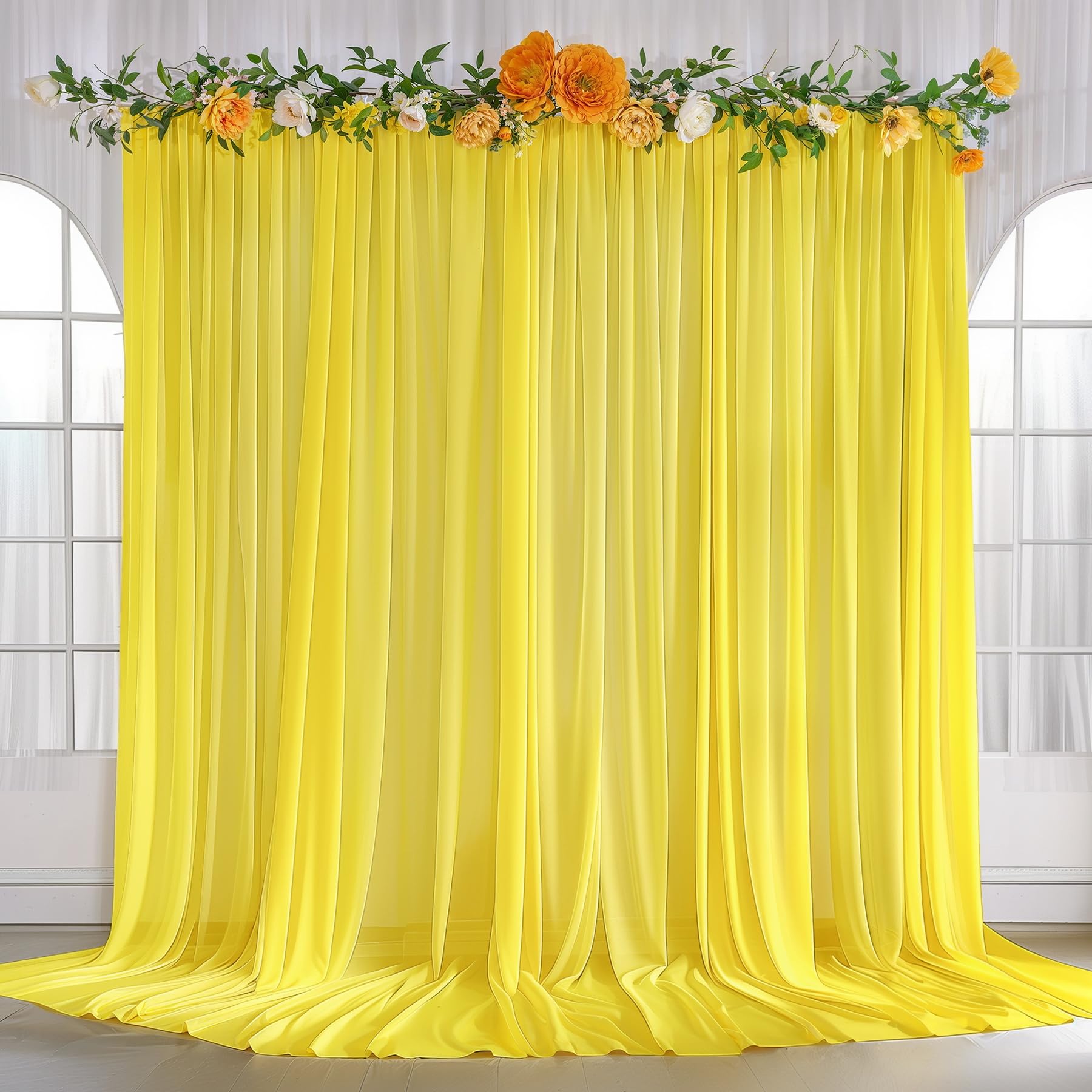 [Drape] OKUS イエロー　unico Amazon.com : 10ft x 10ft Canary Yellow Backdrop Curtain Drapes